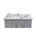thumbnail image 6 of 37" White Carrara Engineered Stone Vanity Top with Undermount Ceramic Sink & Backsplash, 3-Hole(only vanity top), 6 of 8