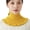 Yellow, variant on Women Fake Scarf High Collar Ribbed Texture Ruffle Trim Solid Color Knitting Collar Autumn Winter Thickened Warm False Collar