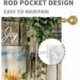 thumbnail image 4 of Farmhouse Kitchen Curtains, Rustic Farm Animals Rooster Chicken Pig Cow Sunflower Patterned Rural Country Style Window Curtains for Cafe Bedroom Living Room 2 Panels, 42"x63" Inch, 4 of 5