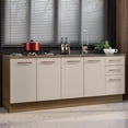 thumbnail image 2 of Kit de Cocina MADESA Agata 2 Muebles 3 Cajones 4 Puertas Marrón/Crema, 2 of 5