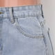 thumbnail image 4 of Gibobby moda vintage para mujer Pantalones vaqueros de pierna ancha de pierna recta casual (Aqua, L), 4 of 5