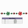 thumbnail image 3 of HCTSHG Christmas Candy Cane Garland Christmas Tree Peppermint Ornaments Candy Garland Wreaths Christmas Ball Garland Xmas Bead Hanging Ornaments for Holiday Party Home Decor(4 Size Options), 3 of 8