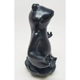 thumbnail image 3 of 6 Inch Meditation Frog Relaxed Buddhist Resin Statue Figurine, 3 of 4