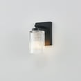 thumbnail image 3 of KAWOTI 1-Light Bathroom Vanity Light Matte Black Finish Wall Sconce with Flutted Glass, 3 of 9