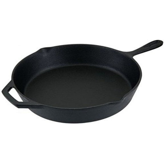 Alpine Cuisine Pre-seasoned Cast Iron Frypan 12-Inch - Black Cast Iron Frypan - Durable, Heavy Duty Cooking Pans - Multipurpose Use Kitchen Pans