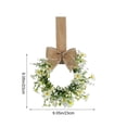 thumbnail image 3 of 9.06in Multicolor Daisy Spring Wreath Artificial Wall Hanging Window Home Farmhouse Decor, 3 of 5