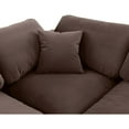 thumbnail image 5 of Meridian Furniture Comfy Brown Velvet 7-Pc. Modular Sectional, 5 of 11