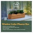 thumbnail image 2 of 22” Outdoor Window Planter, Wooden Wall Box for Plants, Natural, 2 of 8