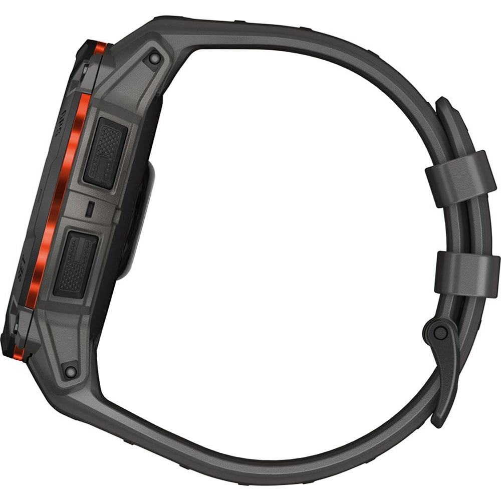 Garmin Instinct 3 50 mm Outdoor GPS Smartwatch SOLAR Black with Charcoal Band 010-02935-00 Bundle with 2 YR CPS Enhanced Protection Pack & Deco Essentials 2x Screen Protector