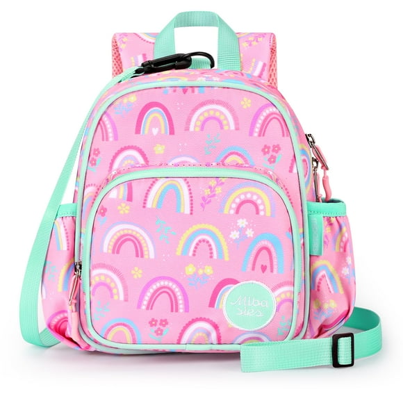Correa de mochila para niños pequeños Mibasies Rainbow Pink de 1 a 3 años