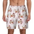 thumbnail image 3 of Uemuo Dachshund Dog Puppy Pattern Mens Swim Trunks Quick Dry Board Shorts with Mesh Lining, Stretch Beach Shorts Quick Dry No-Chafing Board Shorts-Small, 3 of 9
