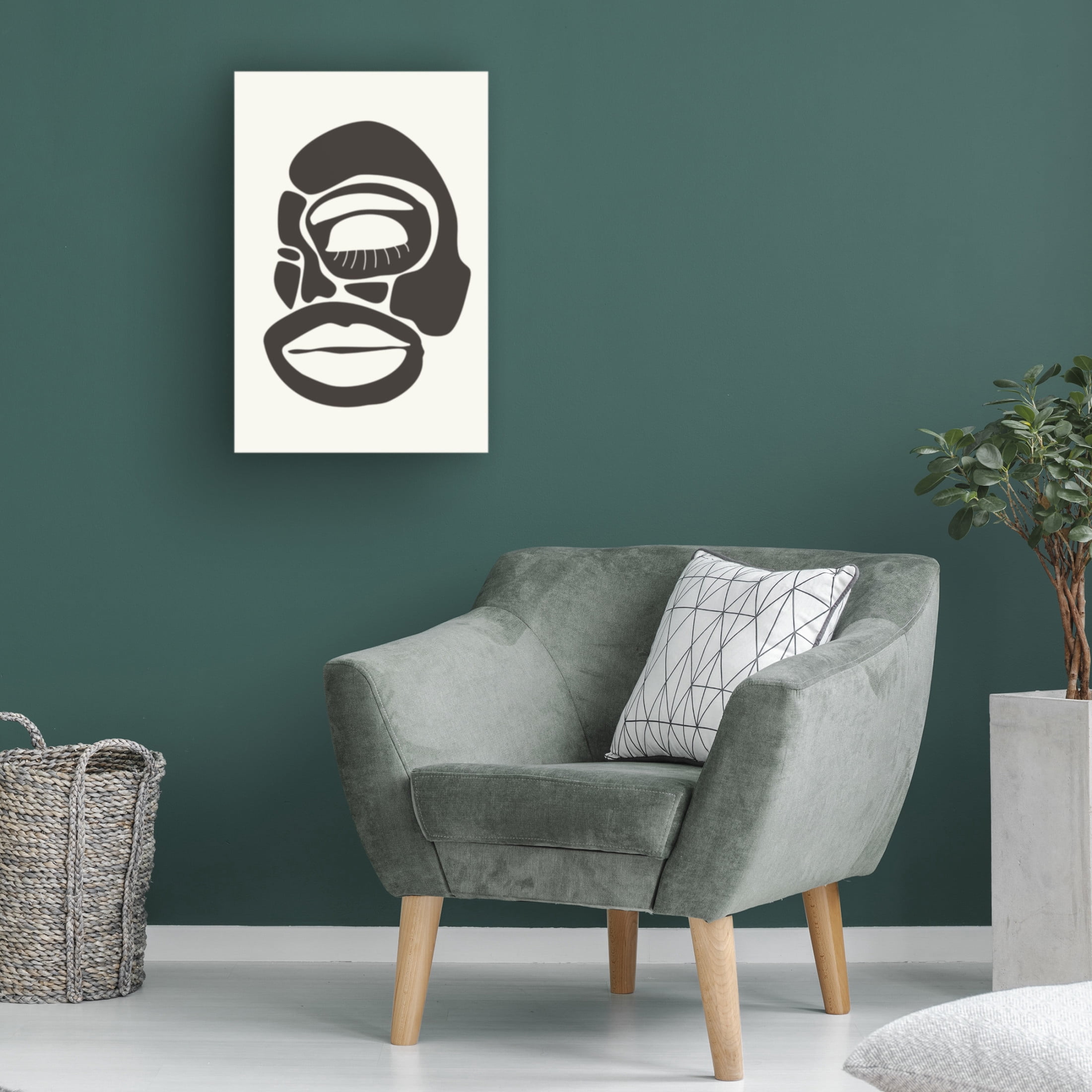 Trademark Fine Art jay stanley Abstract Faces Series 2 Canvas Wall Art