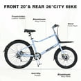 thumbnail image 6 of 26 Inch Cargo Bike for Women and Men,7 Speed,Aluminum Alloy Frame(Blue), 6 of 6
