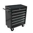 thumbnail image 6 of 6 Drawers Tool Box with Wheels, Multifuctional Tool Storage Cabinet with Key Locking, Modern Steel Tool Cart with Brake for Garage & Workshop, 6 of 12