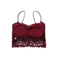 thumbnail image 2 of Fashion Lace Beauty Back Cross Slim With Chest Pad Gathered Hollow Tube Top, 2 of 2