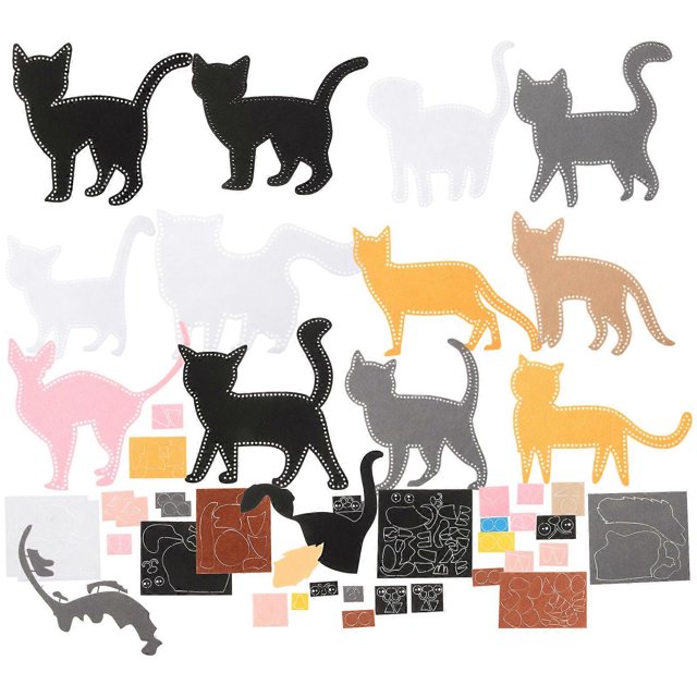 1 Set of Kids Sewing Animal Crafts Kids Sewing Kit Animal Felt Sewing Kit Hand-made Felt Sewing Kit