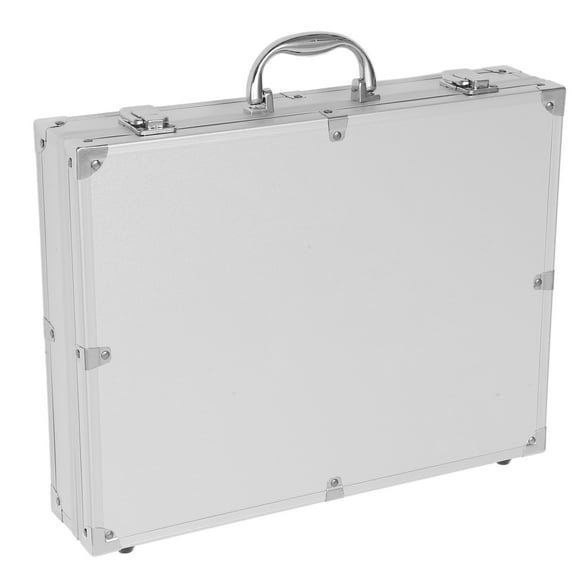 Maletín de vuelo con cerradura, caja de transporte portátil de aleación de aluminio, contenedor de herramientas