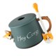 thumbnail image 5 of ColoMX Taza de bebida resistente al calor 1pc Taza preciosa taza con tapa y cuchara (verde), 5 of 7