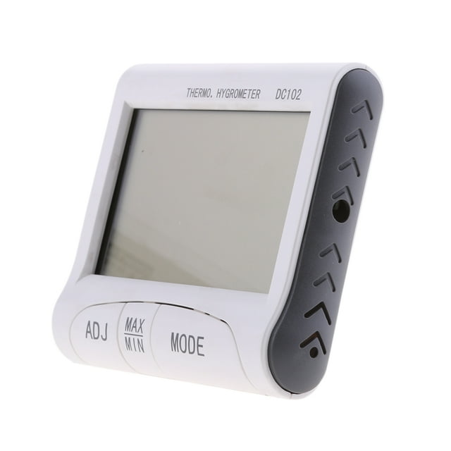 Termómetro higrómetro de pared / escritorio digital para interiores Temporizador de reloj despertador LCD grande Soledad Termómetro Digital Higrómetro