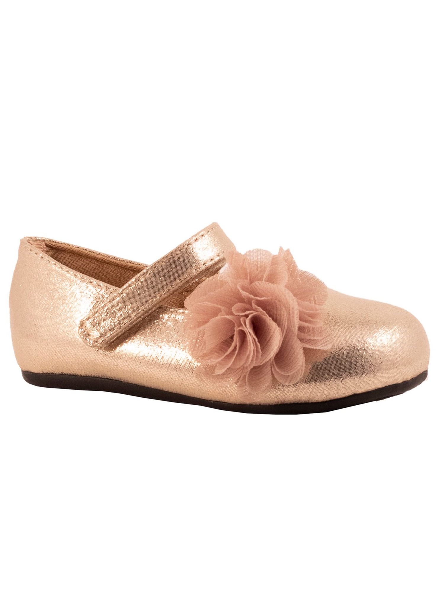 little girl champagne shoes