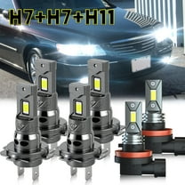 Quayub LED Headlight High Low Beam   Fog Light Bulbs Combo 6500K For Hyundai Azera 2006-2017,Pack of 6