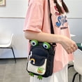 thumbnail image 4 of Cartoon Animal Shoulder Bag Japanese Mobile Phone Bag Soft for Shopping (Black), 4 of 9