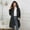 Black, variant on Women's Hooded Long Puffer Coat Winter Warm Full Zip Thicken Fleece Lined Parkas Warm Puffer Jacket Quilted Jacket with Pockets Red M