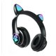 thumbnail image 3 of Auriculares inalámbricos Bluetooth 5.0 Cat Ears RGB con micrófono negros, 3 of 5