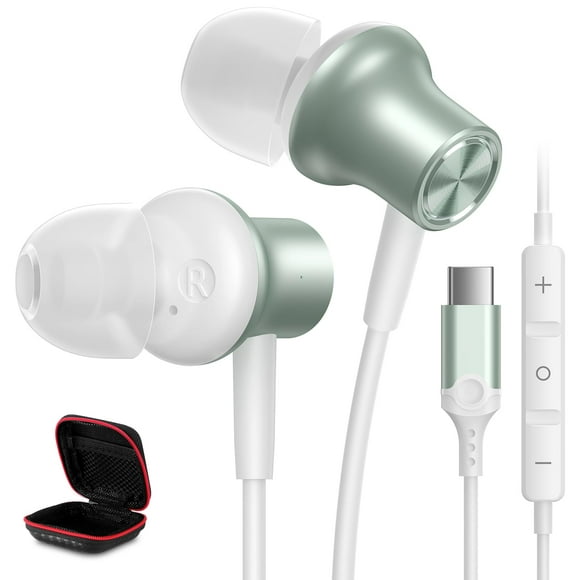 Auriculares iMangoo con conector USB C para Apple iPhone 16 Pro Max