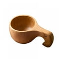 thumbnail image 1 of Aosijia 270ml Coffee Cup Natural Jujube Wood Tea Cup with Handgrip Milk Travel Wine Beer Cups for Home Bar Kitchen Gadgets Gift for Family and Friend Decorate, 1 of 14