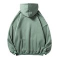 thumbnail image 2 of LEEy-world Graphic Hoodies for Men Hoodies for Men Winter Thick Jackets Sherpa Lined Zip Up 2023 Fabric Upgrade Green,L, 2 of 4