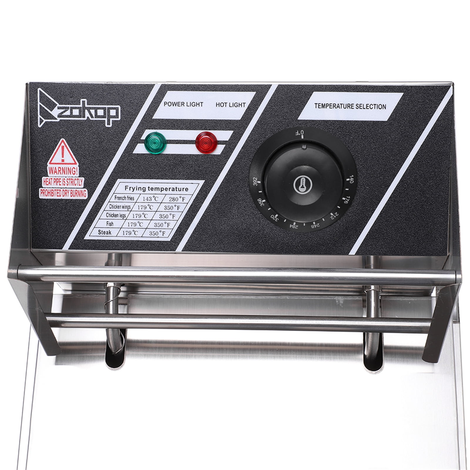 Lowestbest Fryer with Basket, 2500W Electric Fryer, Stainless Steel Countertop Fryer Lowestbest Fryer with Basket, 2500W Electric Fryer, Stainless Steel Countertop Fryer