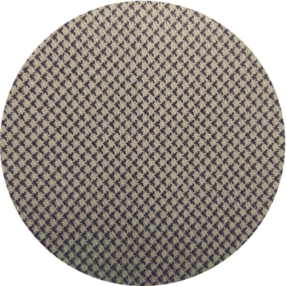 Ahgly Company Indoor Round Patterned Charcoal Gray Novelty Area Rugs, 4' Round