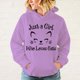 thumbnail image 3 of Sudadera con capucha divertida con estampado de Just A Girl Who Loves Cats, sudadera de moda Harajuku, sudadera informal para hombre y mujer, 3 of 5