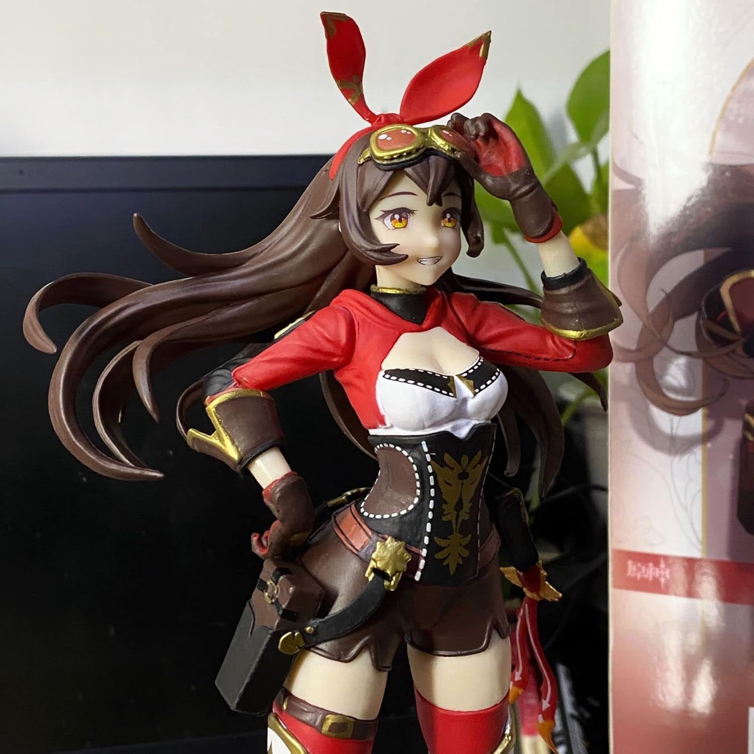 Amber Figure Flight Suit Amber Anime Figures 23cm/9.1inch Anime Character Collection Decor Statue Model Desktop Decoration Ornament Gifts