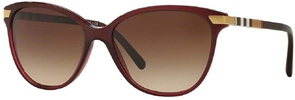 Burberry BE4216 300213 57M Dark Havana/Brown Gradient Cat Eye Sunglasses  For Women+FREE Complimentary Eyewear Care Kit