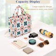 thumbnail image 5 of FORMRS Womens Corduroy Tote Bag Crossbody Shoulder Handbag with Pocket, Flowers Geometric Pattern, 5 of 7