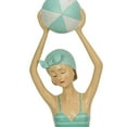 thumbnail image 5 of Fancy That Retro Beach Girl With Ball Sage Green Polka Dot Swimsuit Figurine, 5 of 5