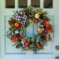 thumbnail image 2 of Fall Decor Wreath for Front Door 16 inches - Thanksgiving Decorations for Home Autumn Wreaths Outside Wall Window, 2 of 5