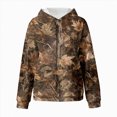 thumbnail image 5 of TOWED22 Girl's Camo Hoodies Long Sleeve Drop Shoulder Hooded Sweatshirts Pullover Tops Vintage Streetwear,Orange,7-8, 5 of 6