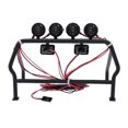 thumbnail image 3 of Cubo de metal en rollo con 6 luces LED para 1/10 Axial SCX10 RC4WD RC Jeep Truck Car Eccomum Accesorios RC, 3 of 6