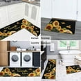 thumbnail image 6 of Sunflower Kitchen Rugs and Mats Sunflower Rugs Set for Kitchen Rug Black Live Love Laugh Sunflower Kitchen Rugs Sets Non-Slip Floor Mat Doormat Runner Rug for Kitchen, Laundry, Living Room, Front Door, 6 of 6