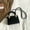 Black, variant on Solid Color Womens Bag Trend Small Vintage Luxury Designer Handbag Purse Crossbody Bags Tote Female Shoulder Square