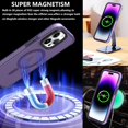 thumbnail image 2 of Magnetic Case for iPhone 14 Pro Max Phone Case Compatible with MagSafe Shockproof Protection Slim Translucent Matte Cover for iPhone 14 Pro Max 6.7" - Purple, 2 of 7