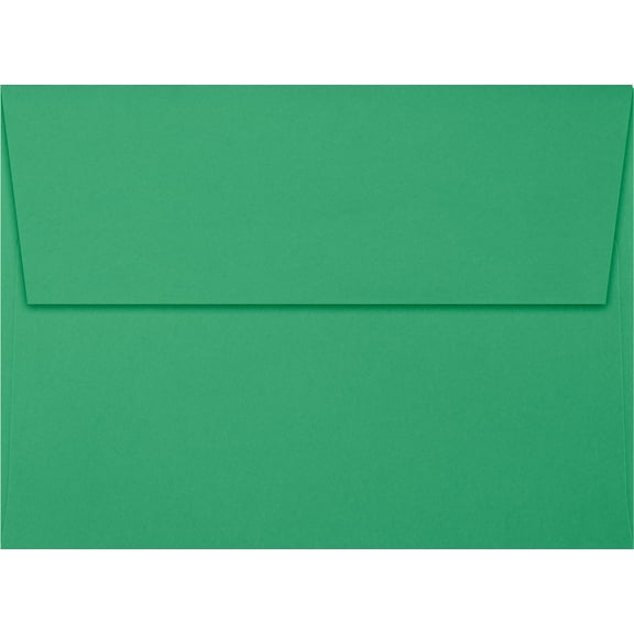 LUXPaper A7 Invitation Envelopes, 5 1/4 x 7 1/4, Holiday Green, 50/Pack