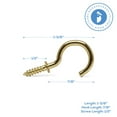 thumbnail image 2 of Cup Hooks Screw in 7/8 inch, Pack of 250 Mini Screw in Hooks for Hanging, by Woodpeckers, 2 of 6