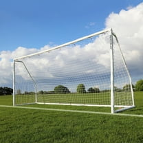 QUICKPLAY Q-FOLD Match Folding Soccer Goal - Durable Soccer Nets & Flexi Joints - 16 x 7'