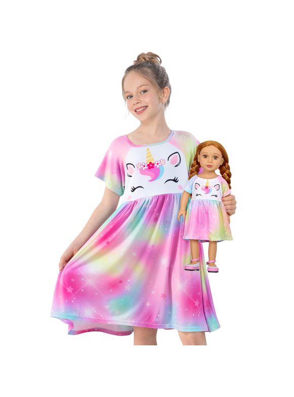 Matching Girl And Doll Nightgown Set