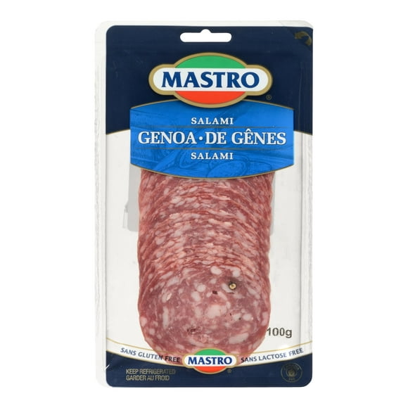 Mastro Gluten Free Genoa Sliced Salami, 100 g