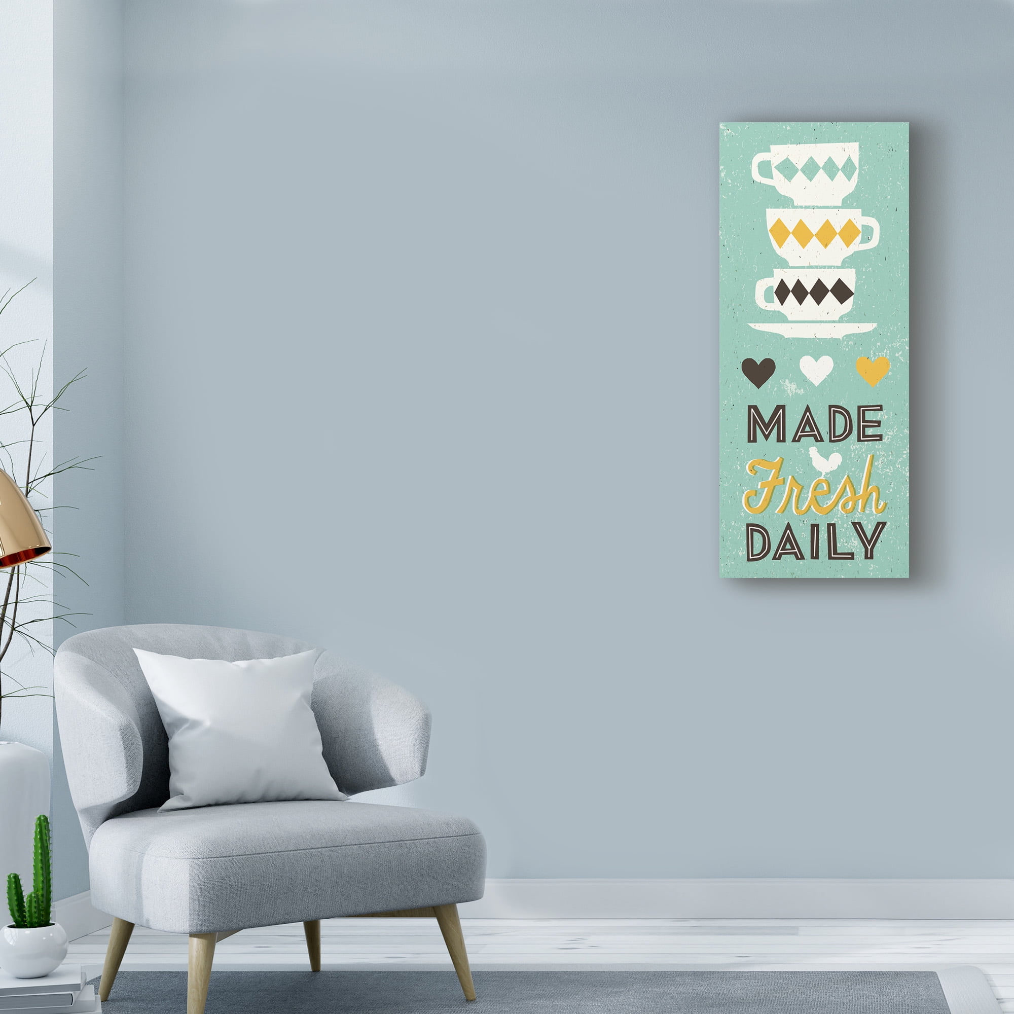 Trademark Fine Art 'Made Fresh Daily V2 Panel' Canvas Art by Michael Mullan